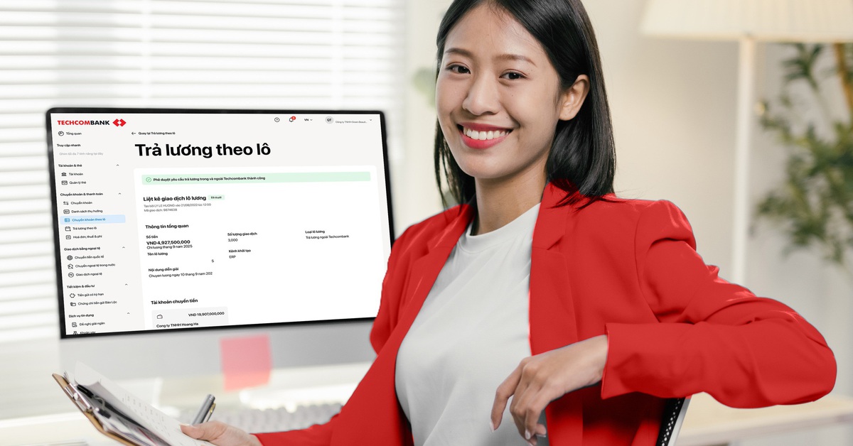 Giải pháp trả lương qua Techcombank: Tối ưu chi phí, giữ chân nhân tài