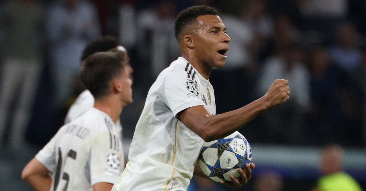 Khi Mbappe tỏa sáng, 10 người Real Madrid vẫn đủ thắng Marseille