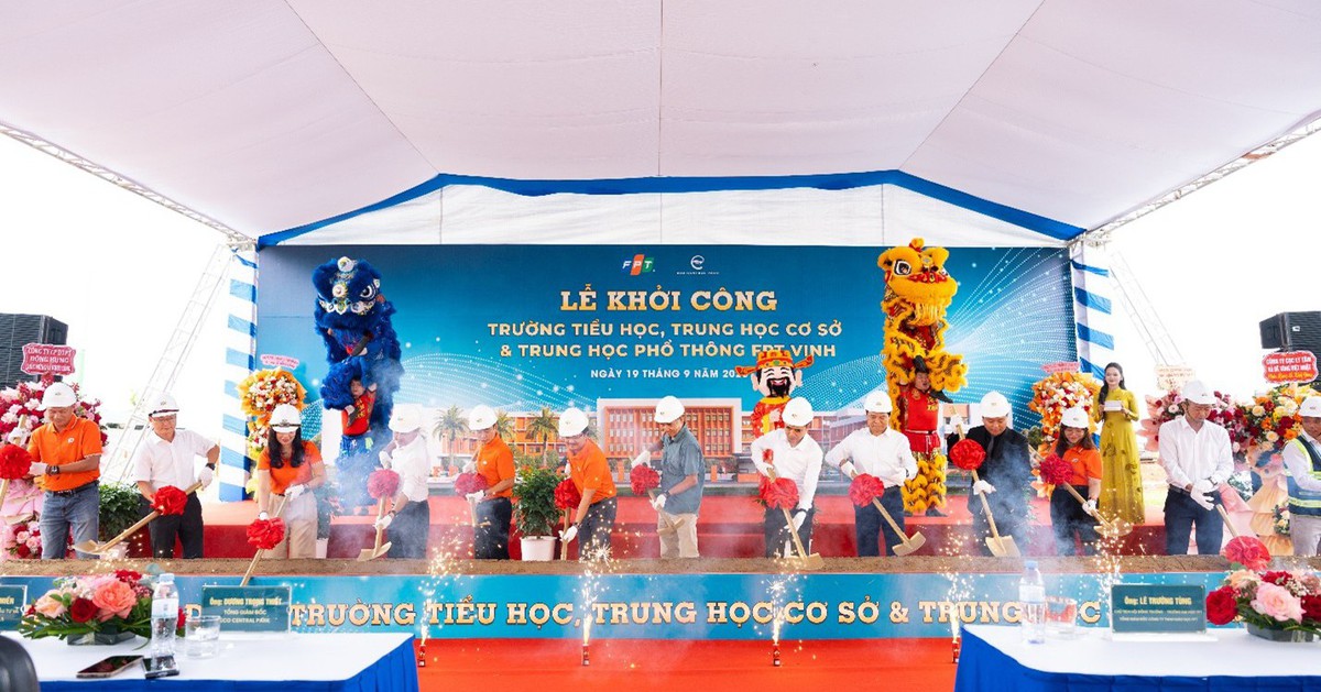 Khởi công trường liên cấp FPT tại đô thị Eco Central Park của Ecopark