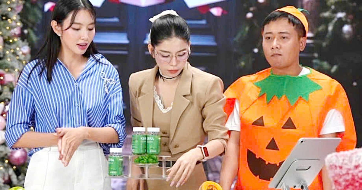 Kẹo Kera chứa thuốc xổ, hoa hậu Thùy Tiên vẫn quảng cáo dùng được cho trẻ nhỏ và bà bầu