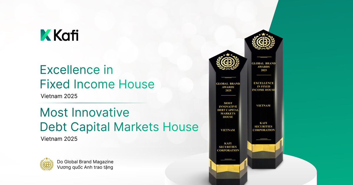 Chứng khoán Kafi đạt cú đúp giải thưởng quốc tế, khẳng định dấu ấn trên thị trường vốn nợ Việt Nam