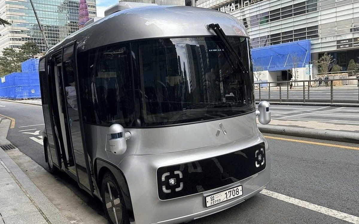 Xe buýt không người lái, không vô lăng bắt đầu được chạy ở Seoul