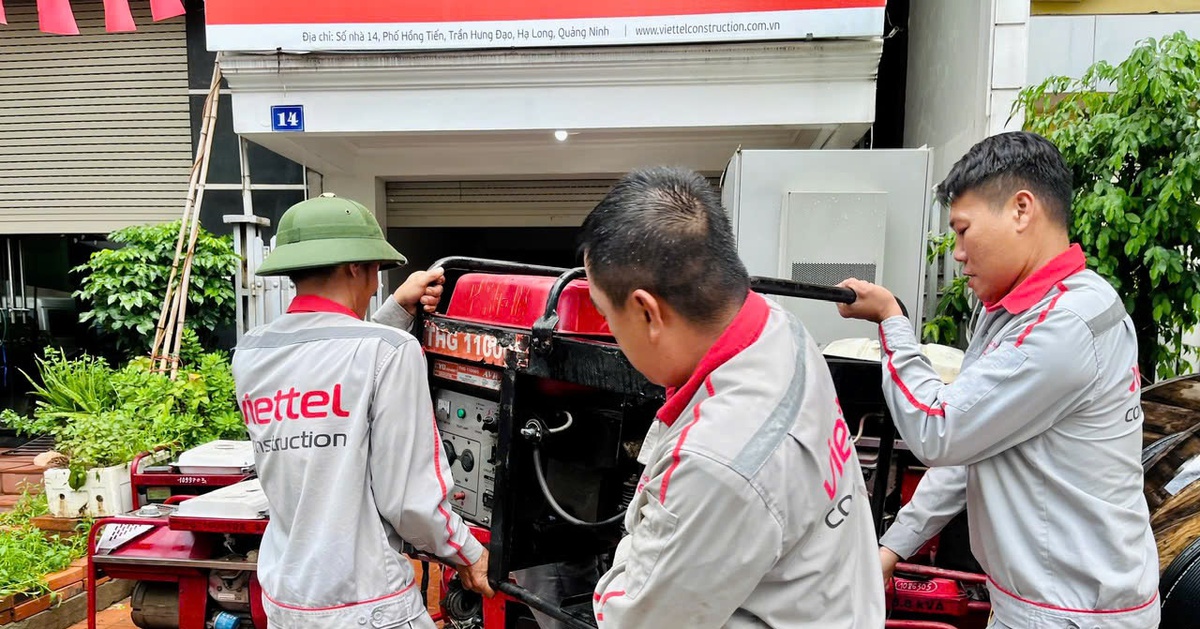 Viettel đảm bảo duy trì mạng lưới trong và sau bão Ragasa