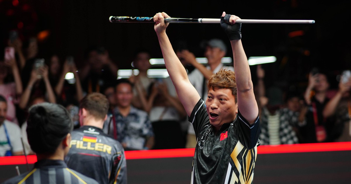 Hoàng 'Sao' 2 lần thoát hiểm trước Filler, vào vòng 1/8 Pool 10 bi thế giới