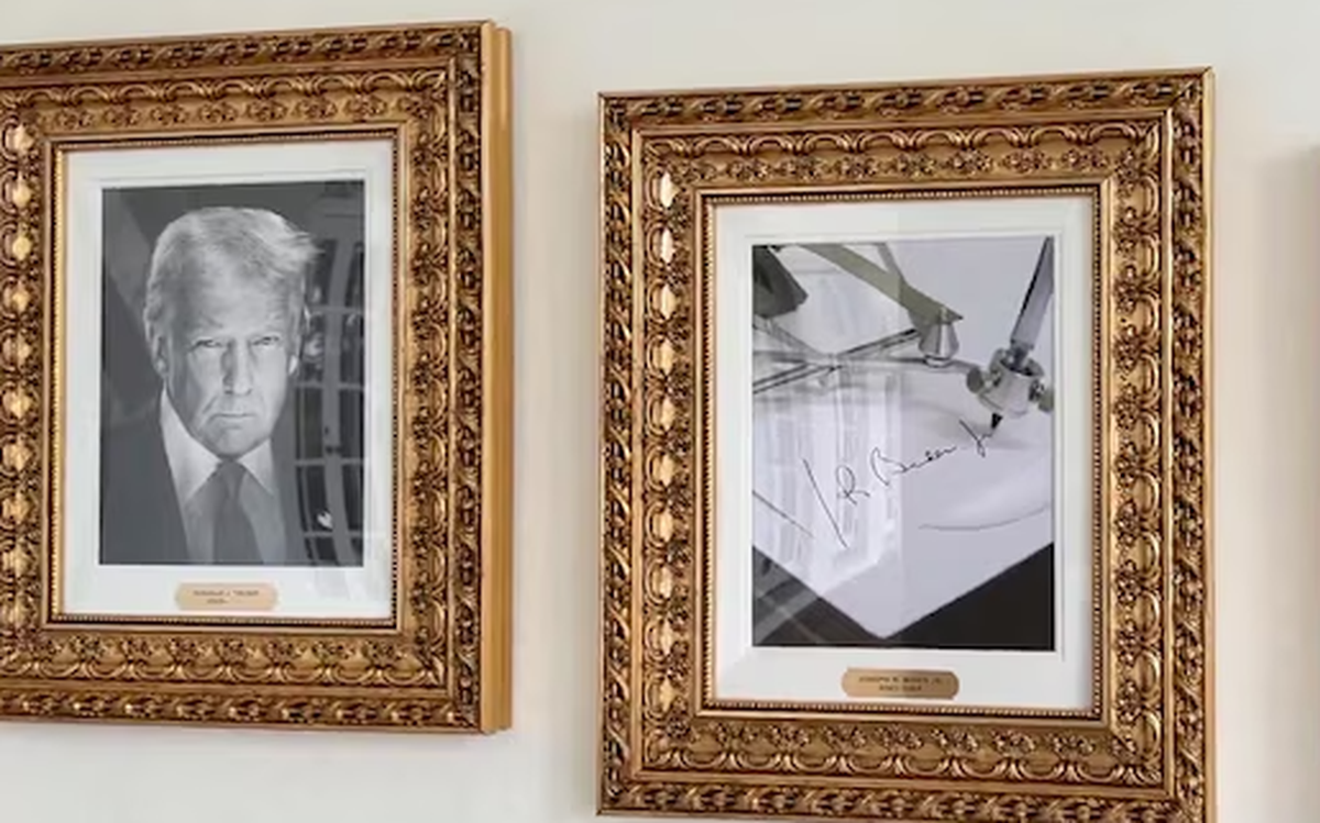 Quyết định lạ của ông Trump với ảnh ông Biden trên 'Đại lộ Danh vọng Tổng thống'