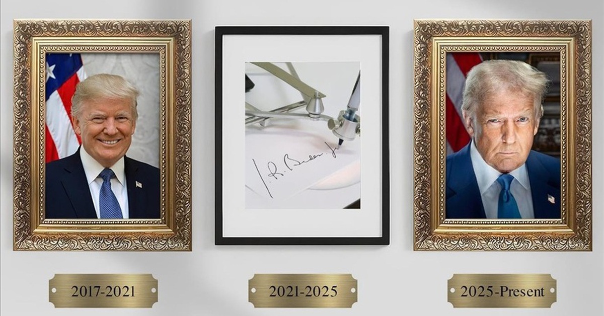 Lý giải xoay quanh ảnh 'bút ký tự động' của ông Biden tại 'Đại lộ Danh vọng Tổng thống'