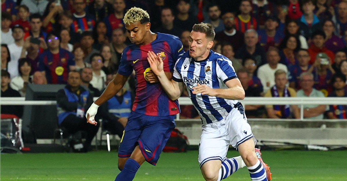 Yamal trở lại sân cỏ, chỉ 1 phút sau đã giúp Barcelona thắng ngược dòng