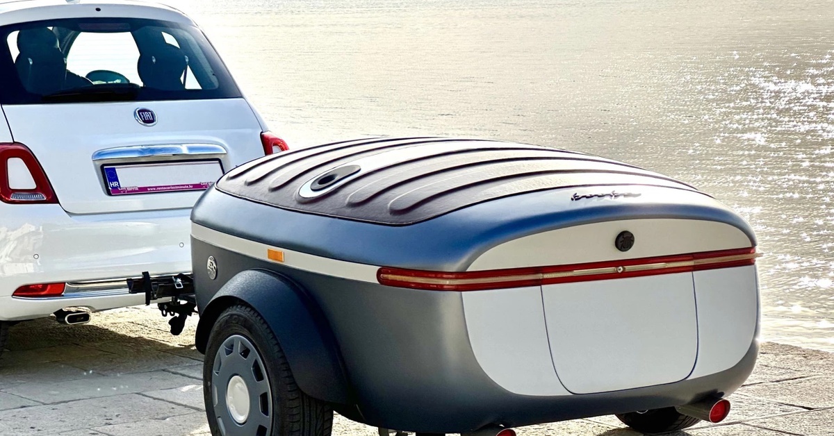 Nhà di động trông như vali cỡ lớn, khi 'nở' ở được 2 người, vòi sen giấu trong... ống xả