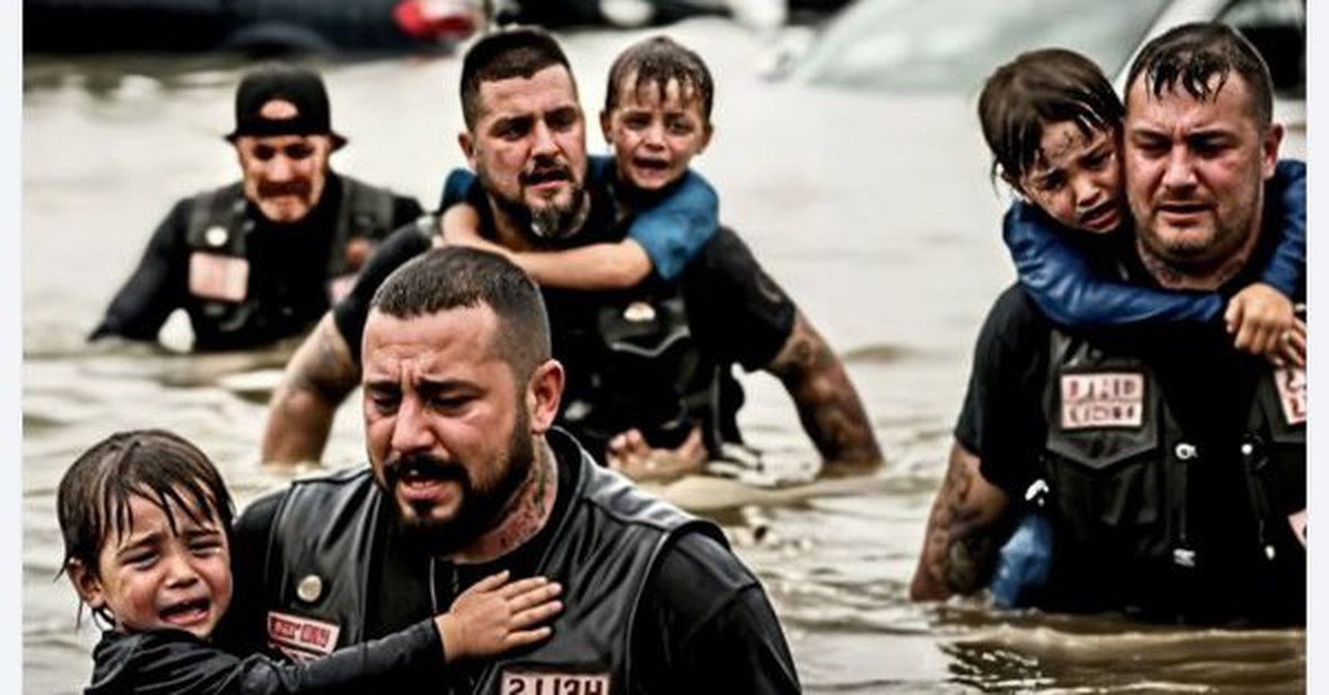 Sự thật về câu chuyện cảm động ‘nhóm biker xăm trổ giải cứu 23 trẻ em trong trận lũ’ ở Mỹ