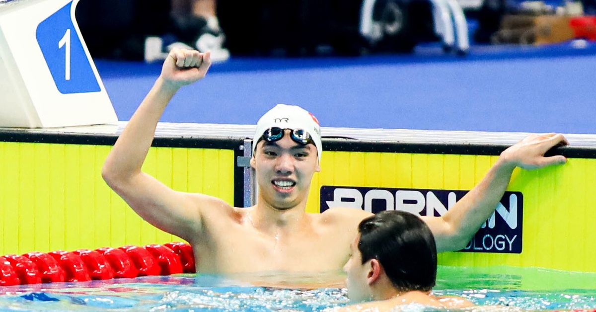 Huy Hoàng lần đầu trong lịch sử giành huy chương vàng bơi châu Á