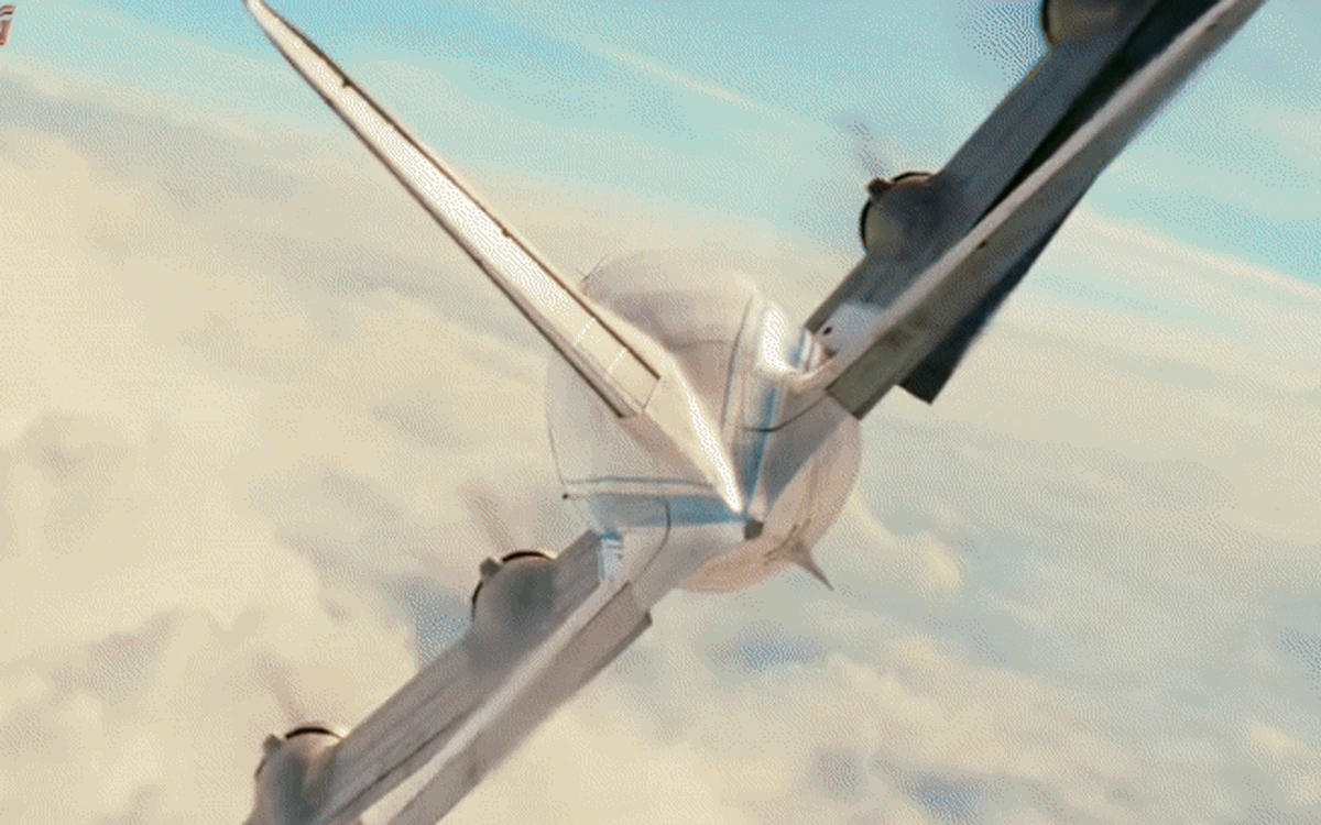 Hậu trường kì công làm nên máy bay rung lắc như thật trong 'Tử chiến trên không'