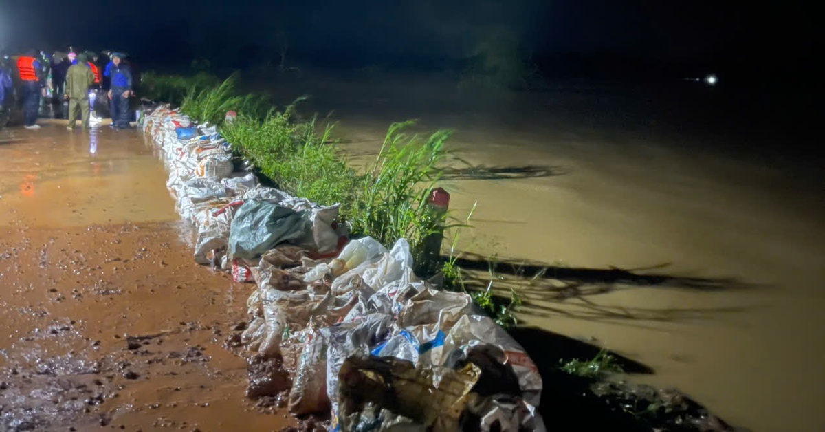 Tràn đê bao sông Cầu Chày ở Thanh Hóa, sơ tán khẩn cấp 2.500 người