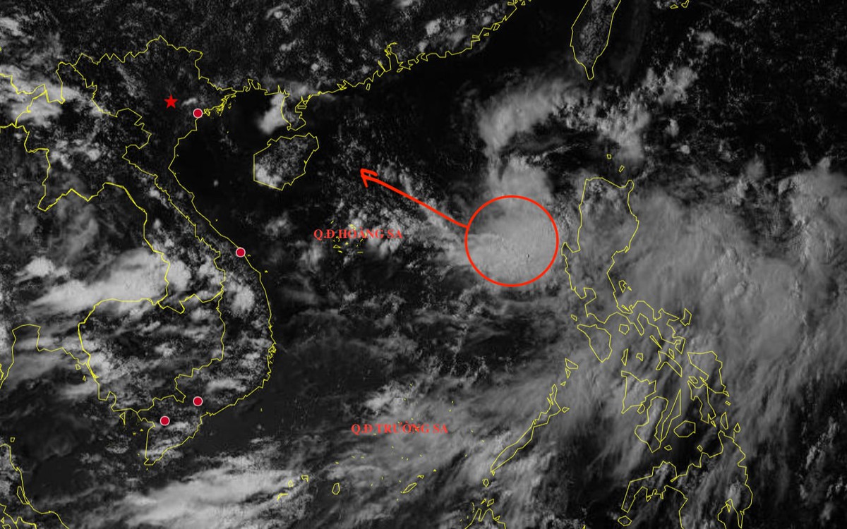Vùng áp thấp ở Biển Đông có khả năng mạnh lên thành áp thấp nhiệt đới