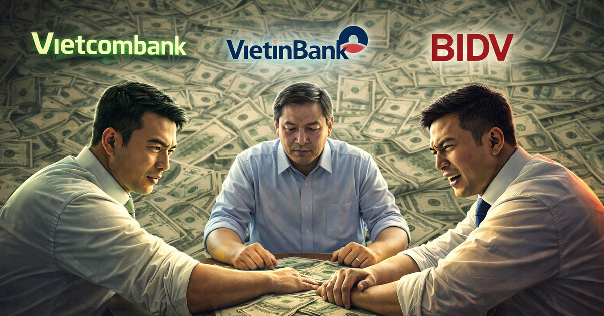 Đọ tài kinh doanh giữa 3 "ông lớn" Vietcombank, VietinBank, BIDV