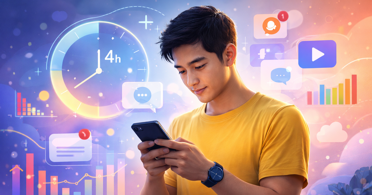 Một năm trôi qua, chiếc điện thoại ở bên chúng ta bao lâu mỗi ngày?