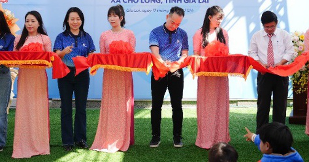 VBI tài trợ điểm trường mới cho học sinh Chơ Long, Gia Lai