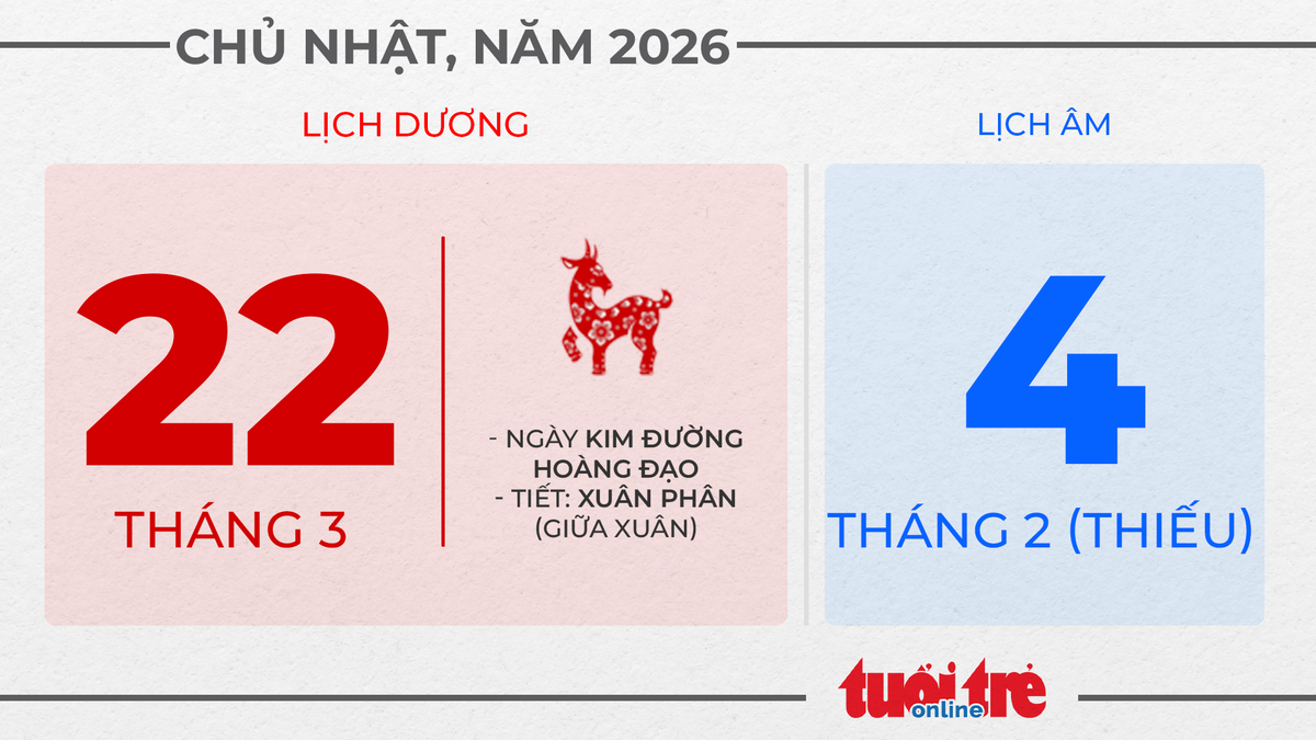 11. Chủ nhật, ngày 22 tháng 3 năm 2026