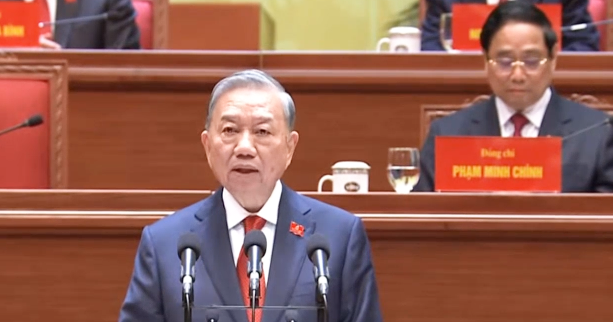 Video phát biểu của Tổng Bí thư Tô Lâm tại phiên bế mạc Đại hội XIV