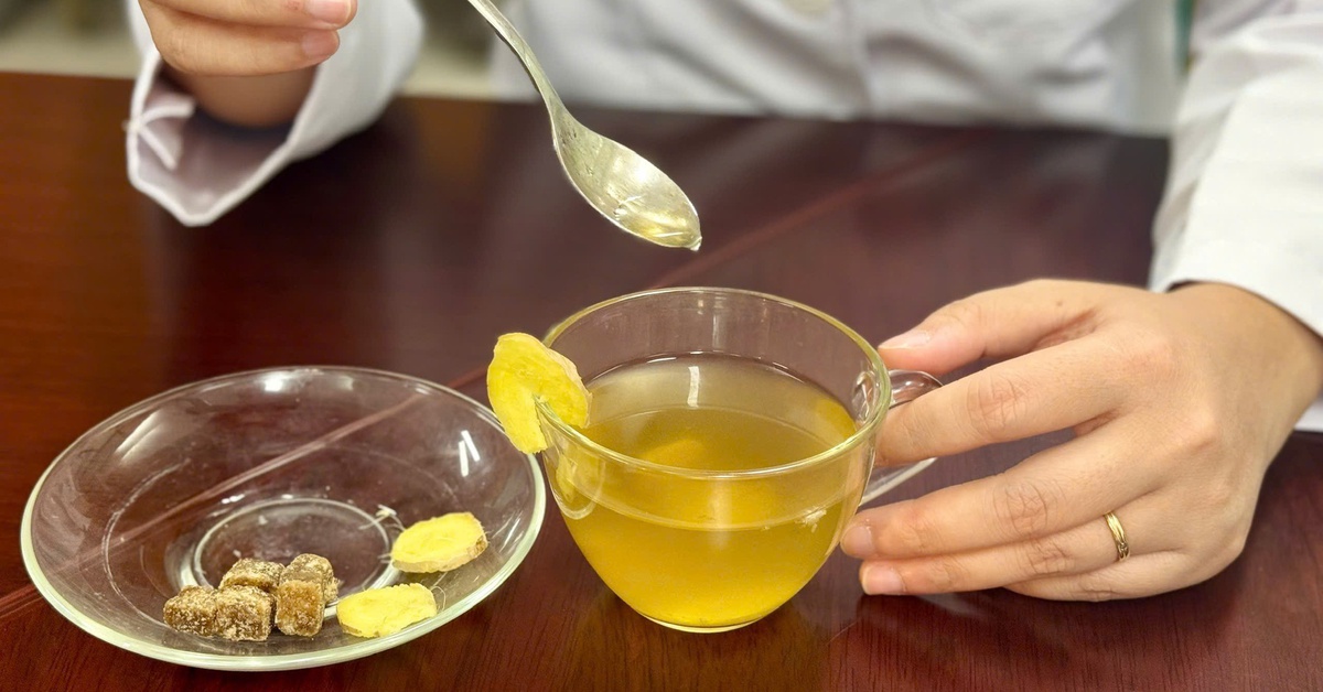 Cách dùng trà gừng, đường nâu giảm ho, ngừa cảm lạnh