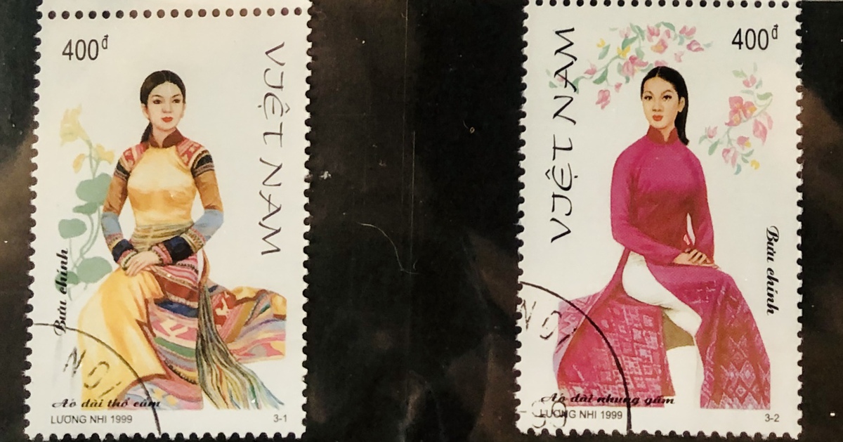 Bảo tàng Áo dài tiếp nhận bộ tem và tư liệu quý