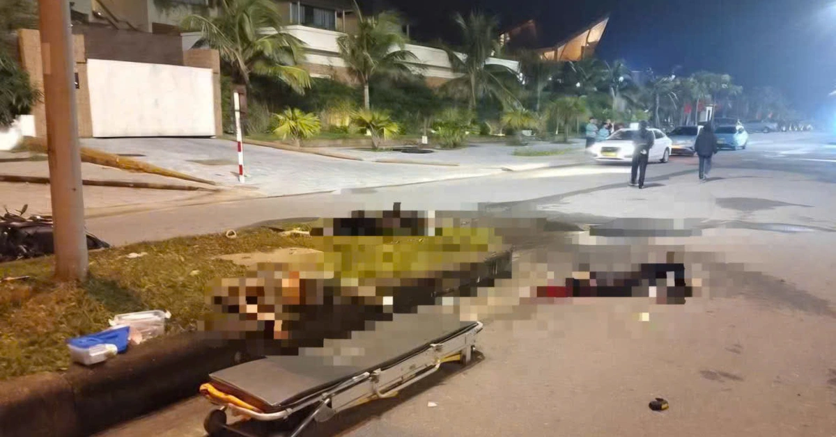 Phát hiện 3 người chết nằm trên đường, xung quanh có mã tấu, bình xịt hơi cay