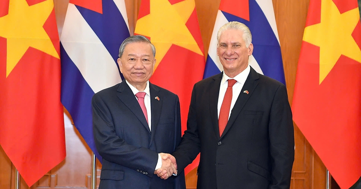 Tổng Bí thư Tô Lâm điện đàm với lãnh đạo Cuba