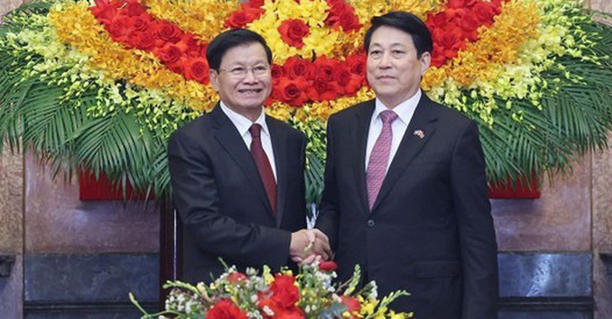 Chủ tịch nước Lương Cường hội kiến Tổng Bí thư, Chủ tịch nước Lào