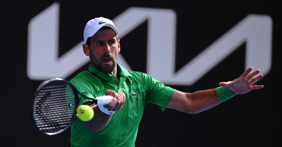 Djokovic vào bán kết Giải Úc mở rộng 2026 mà không thắng set đấu nào