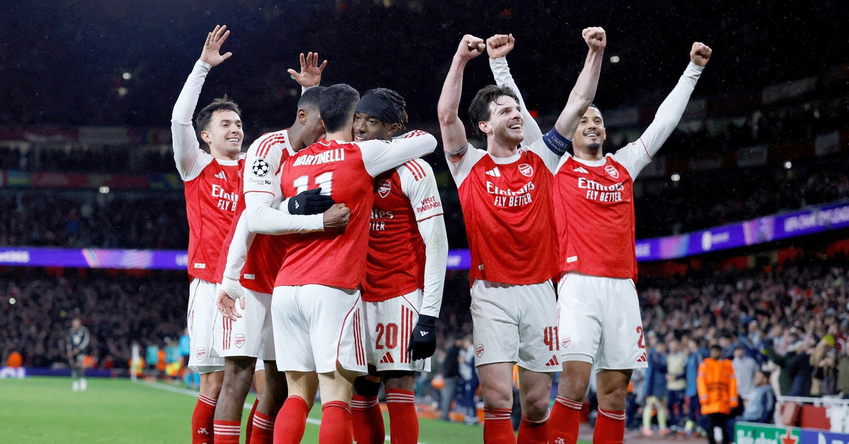 Arsenal lập kỷ lục toàn thắng ở vòng phân hạng Champions League