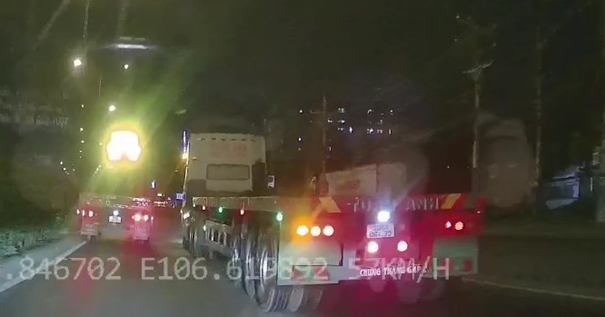 Xác minh clip xe đầu kéo lạng lách, chèn ép ô tô trên đường Đỗ Mười