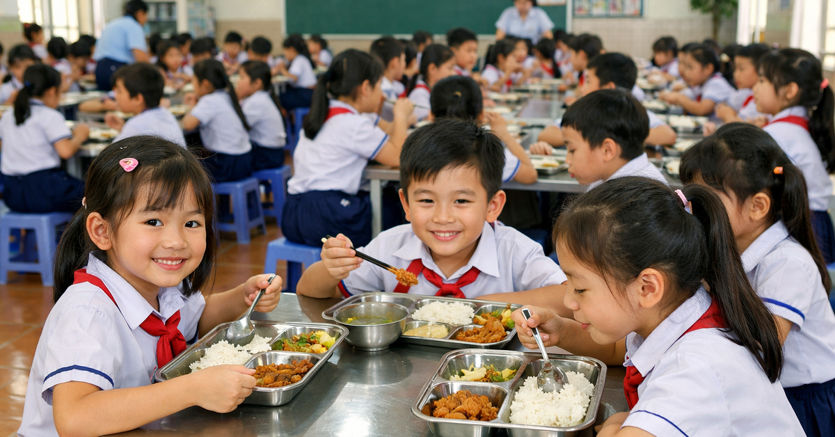 Lo thực phẩm bẩn vào trường học, nhiều trường ở quận 7 cũ (TP.HCM) dừng bữa ăn bán trú