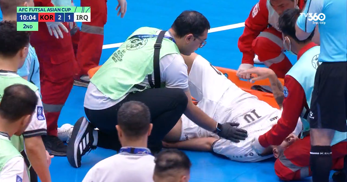 Video: Tiếng thét thất thanh của tuyển thủ futsal Iraq khi dính chấn thương kinh hoàng