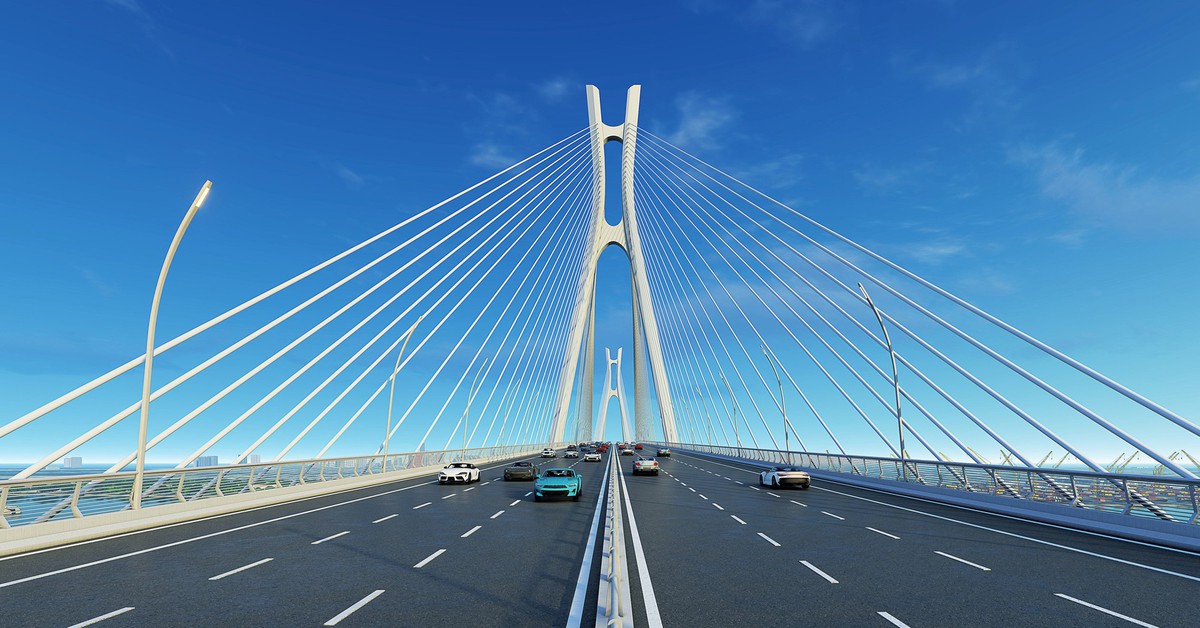 Phối cảnh cầu dây văng Cát Lái nối TP.HCM và Đồng Nai