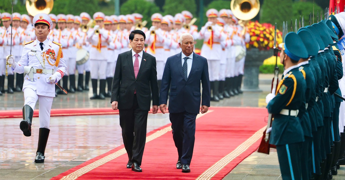 Chủ tịch nước Lương Cường chủ trì lễ đón chính thức Chủ tịch Hội đồng châu Âu