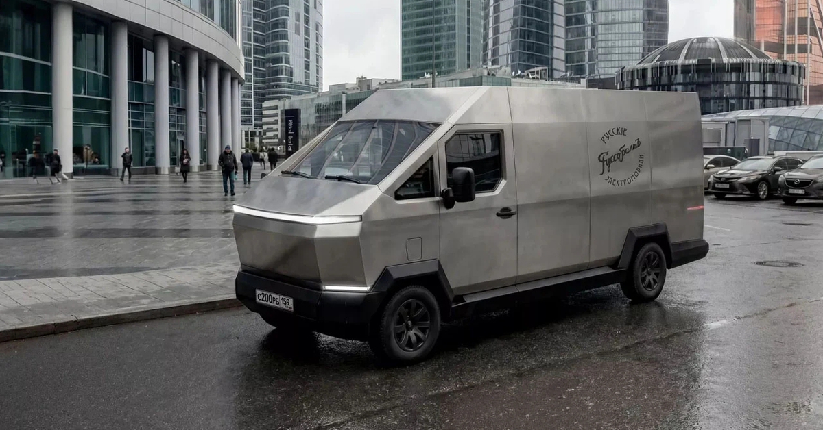 Xe điện Nga 'nhái' Tesla Cybertruck: Chạy 400km/sạc, cửa cuốn, bảo hành thân vỏ 100 năm