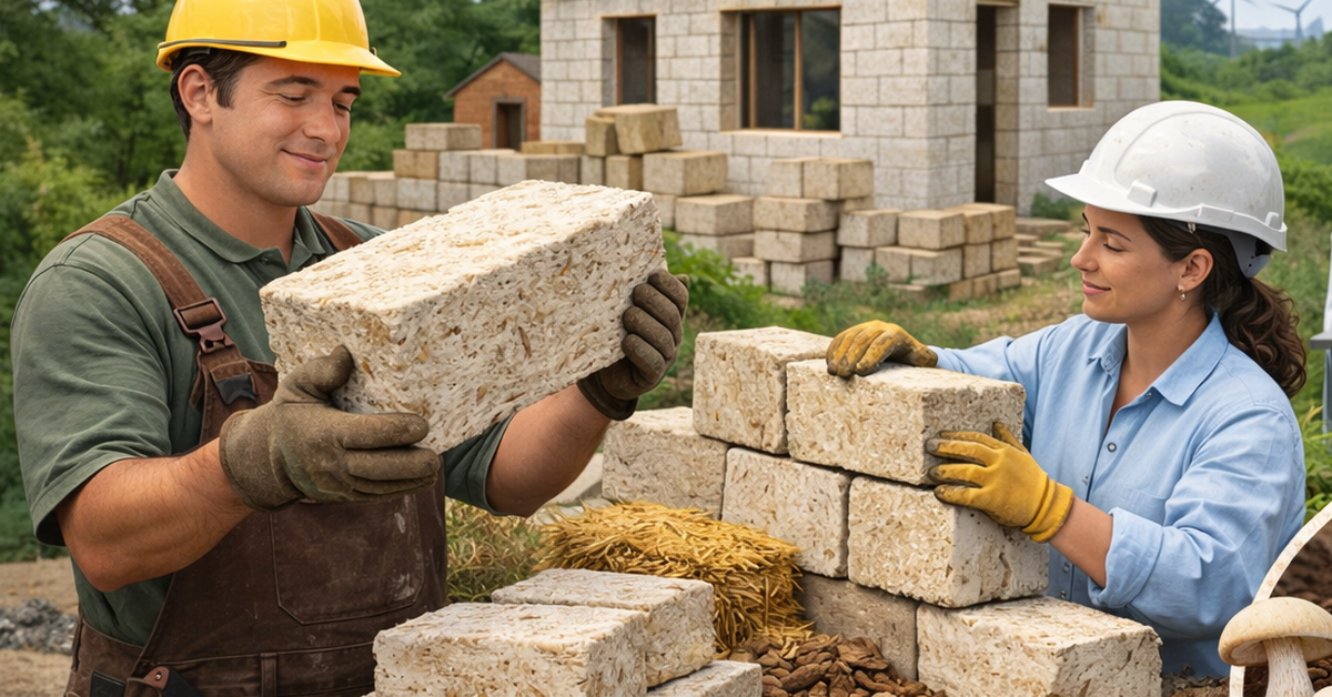 Khoa học Đức gây bất ngờ: Dùng nấm thay bê tông để xây nhà