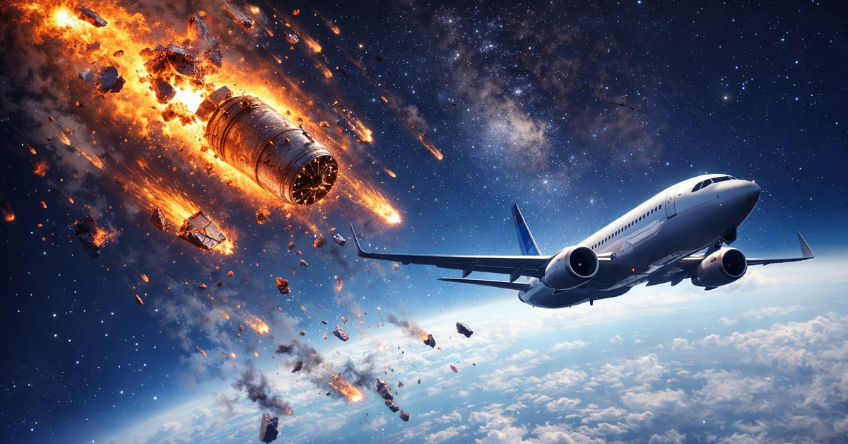 Rác từ trên trời rơi xuống: Trái đất và máy bay có còn an toàn?