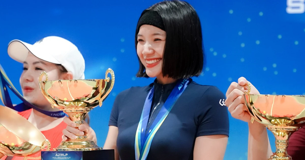 Á khôi Hoài Phương vô địch thể thức pickleball mới lạ