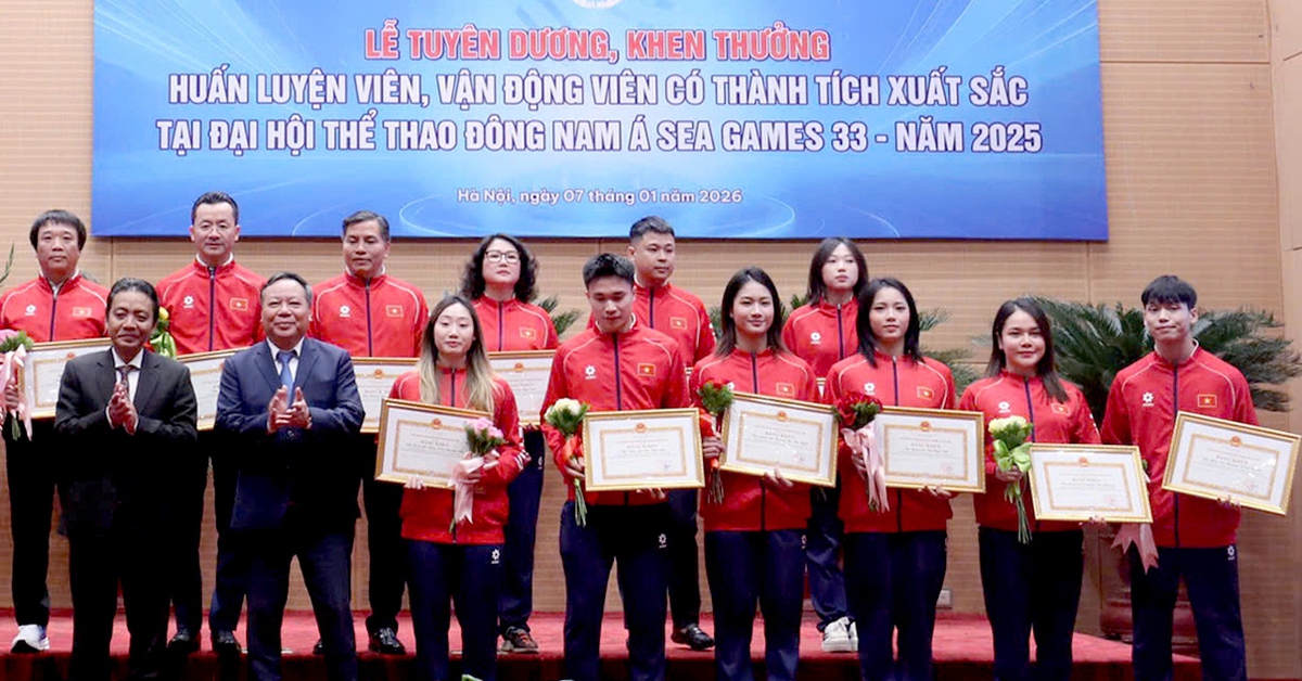 Hà Nội tặng 3 tỉ đồng cho đoàn thể thao thủ đô dự SEA Games 33