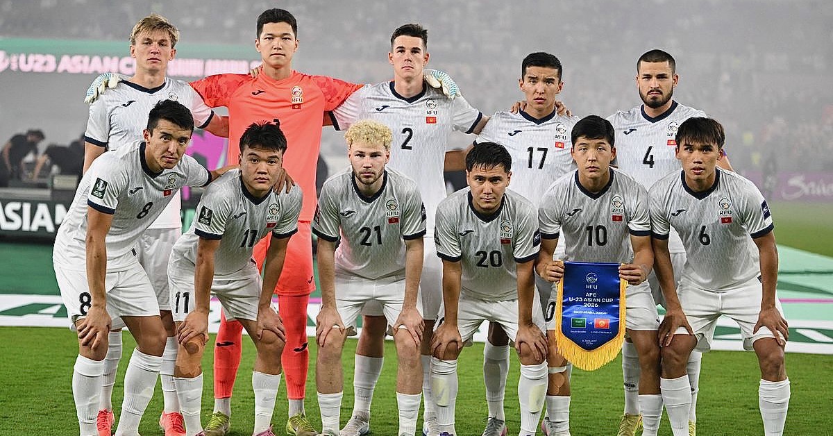 U23 Kyrgyzstan mất trụ cột trước trận gặp U23 Việt Nam