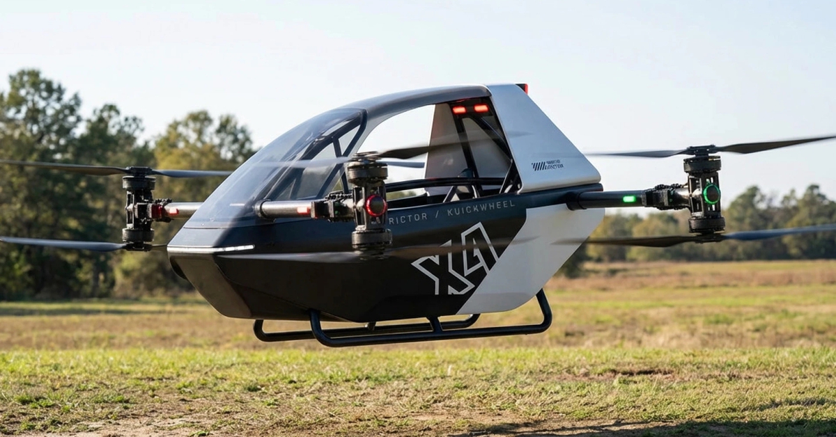 Xe bay không cần bằng lái phi công, gập gọn để trên thùng bán tải, giá rẻ hơn Toyota Fortuner