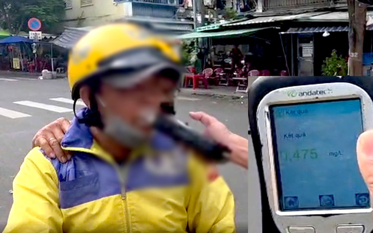 CSGT TP.HCM phát hiện nhiều tài xế xe ôm công nghệ uống rượu bia xong chở khách