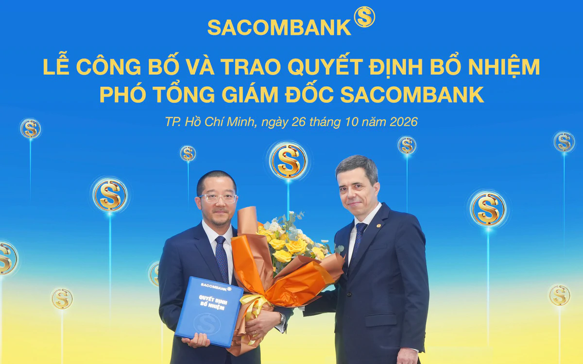 SACOMBANK bổ nhiệm ông Nguyễn Xuân Ái Quốc giữ chức Phó Tổng giám đốc