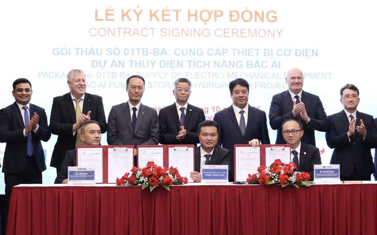 Ký hợp đồng hơn 4.462 tỉ đồng cho thủy điện tích năng lớn nhất Đông Nam Á