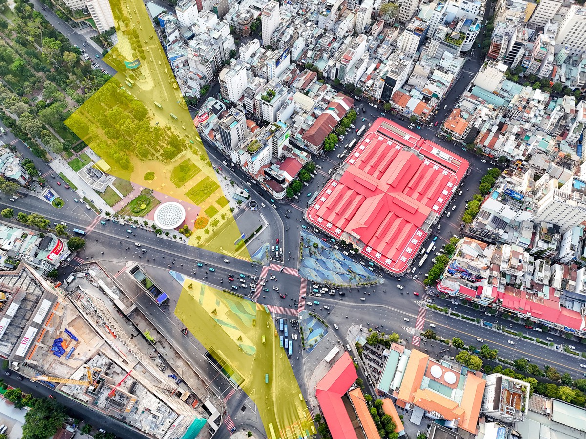 Một góc ga Bến Thành sắp quây rào, người dân lưu ý hướng đi ở trung tâm TP.HCM có thay đổi