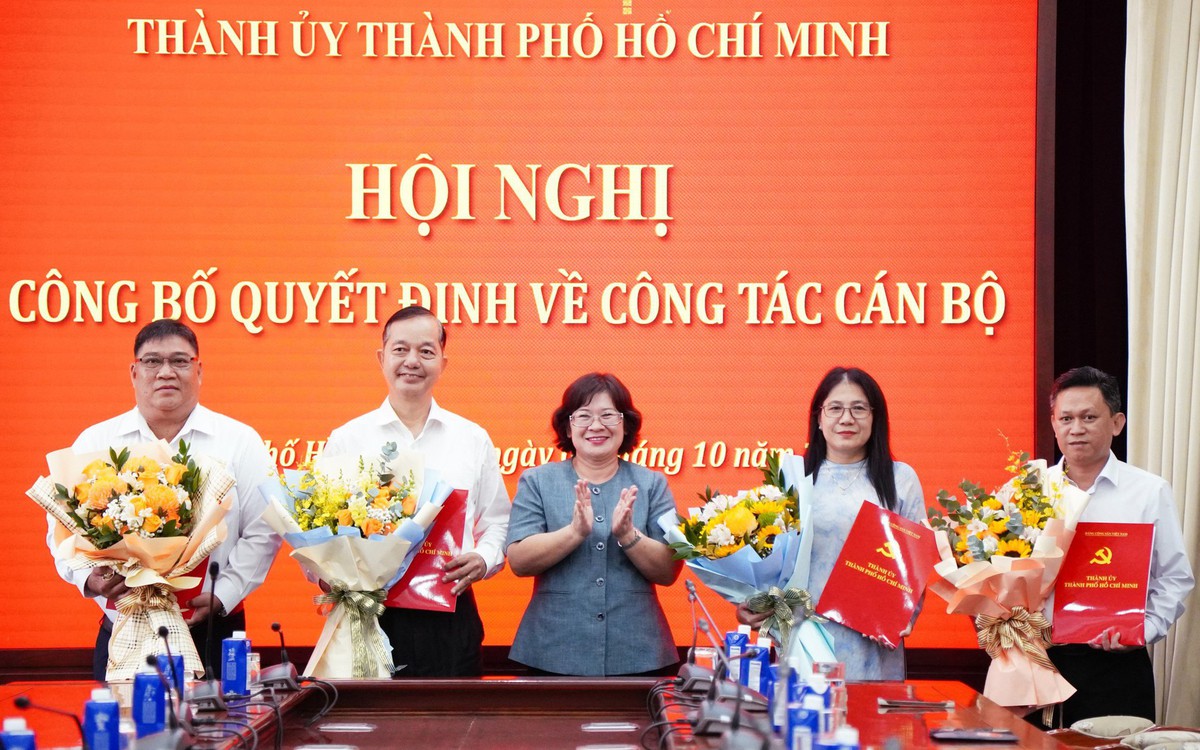 Thành ủy TP.HCM điều động 4 cán bộ về Ban Nghiên cứu phát triển