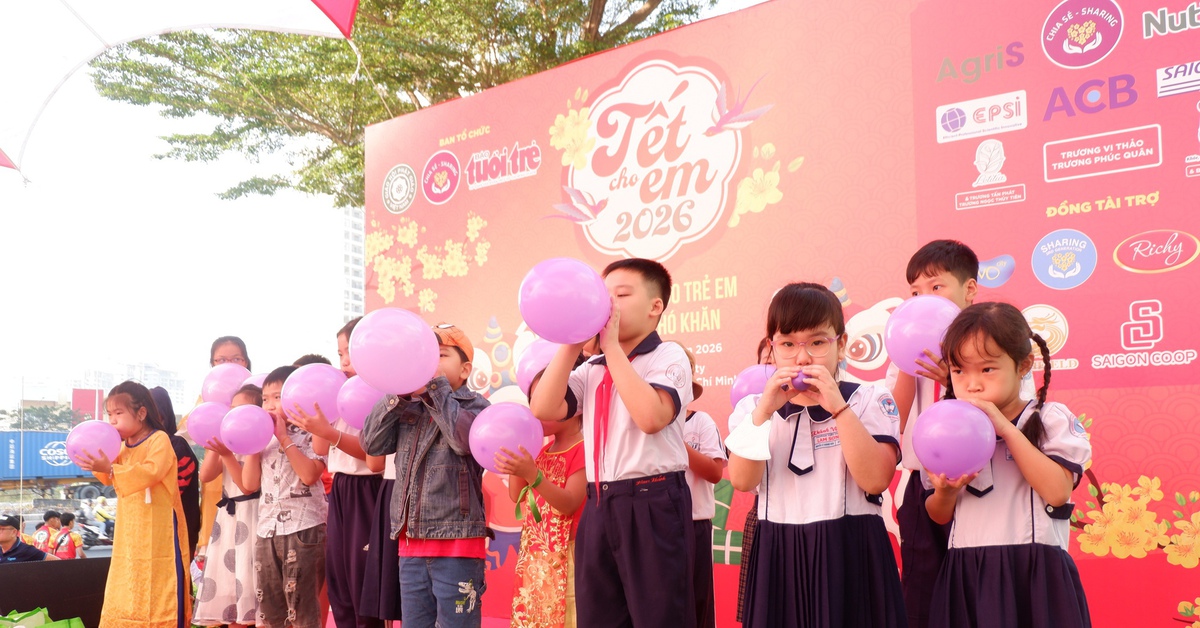 Hơn 4 tỉ đồng chăm lo cho trẻ em khó khăn tại chương trình 'Tết cho em' năm 2026
