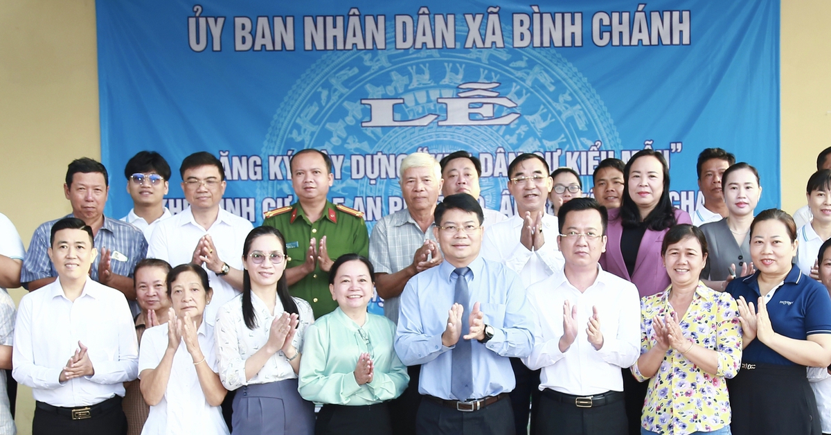 Xã Bình Chánh, TP.HCM đăng ký xây dựng 'Khu dân cư kiểu mẫu' tại khu định cư 47ha