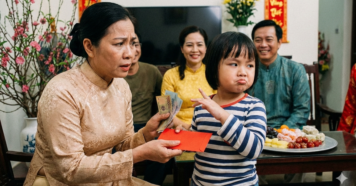 Trẻ chê tiền lì xì ít: Lỗi ở con hay ở người lớn?