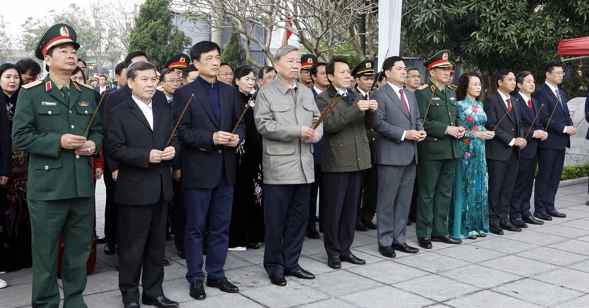 Tổng Bí thư dâng hương tưởng niệm các lãnh đạo tiền bối của Đảng ở Bắc Ninh, Hưng Yên